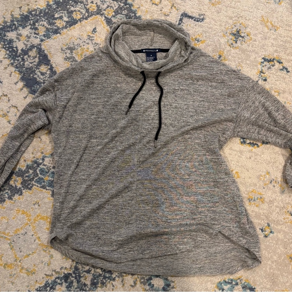 Architect Heather Gray Cowl Neck Sweater